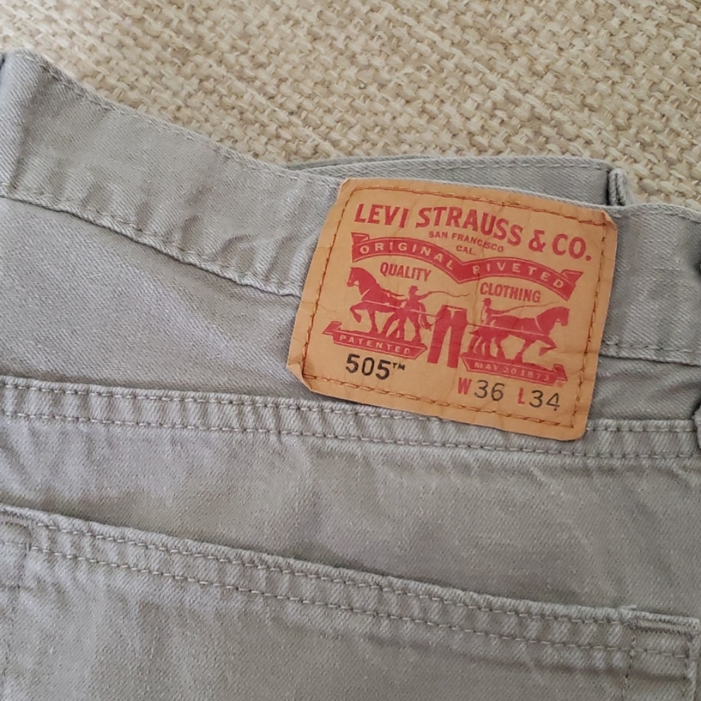 Mens 505 Levi's Jeans 36x34